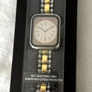 BCBGMAXAZRIA For Apple Watch Band Self Adjustable 38/40 /41 mm Screen Protector